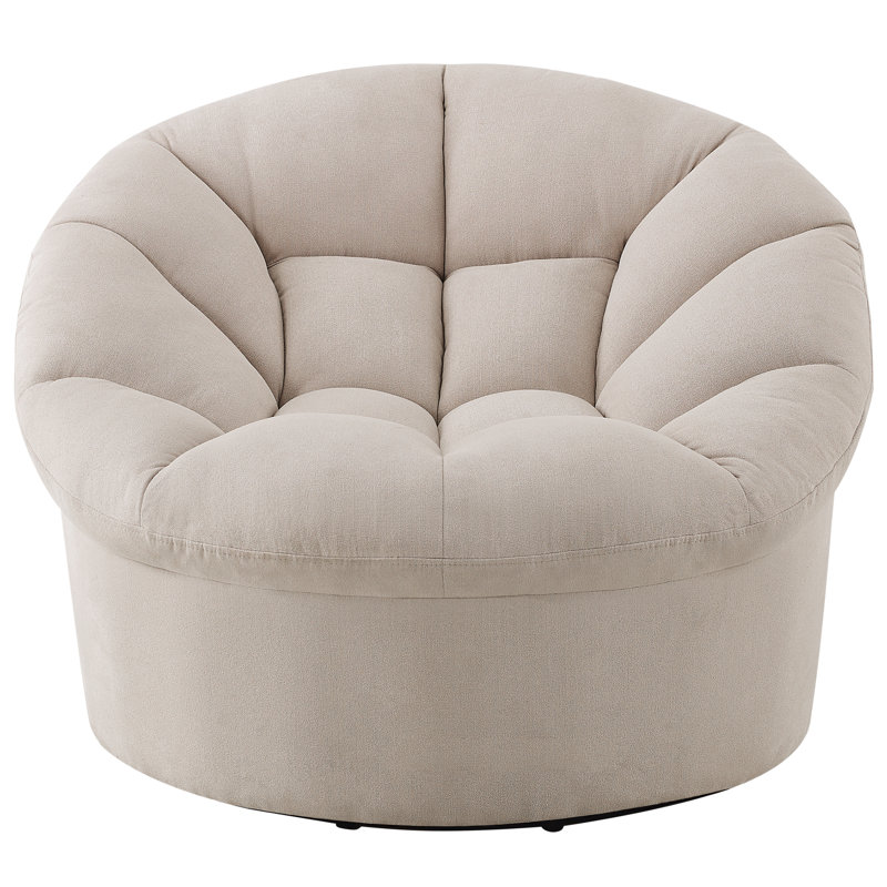 Red Barrel Studio® Veroniza Upholstered Swivel Barrel Chair & Reviews